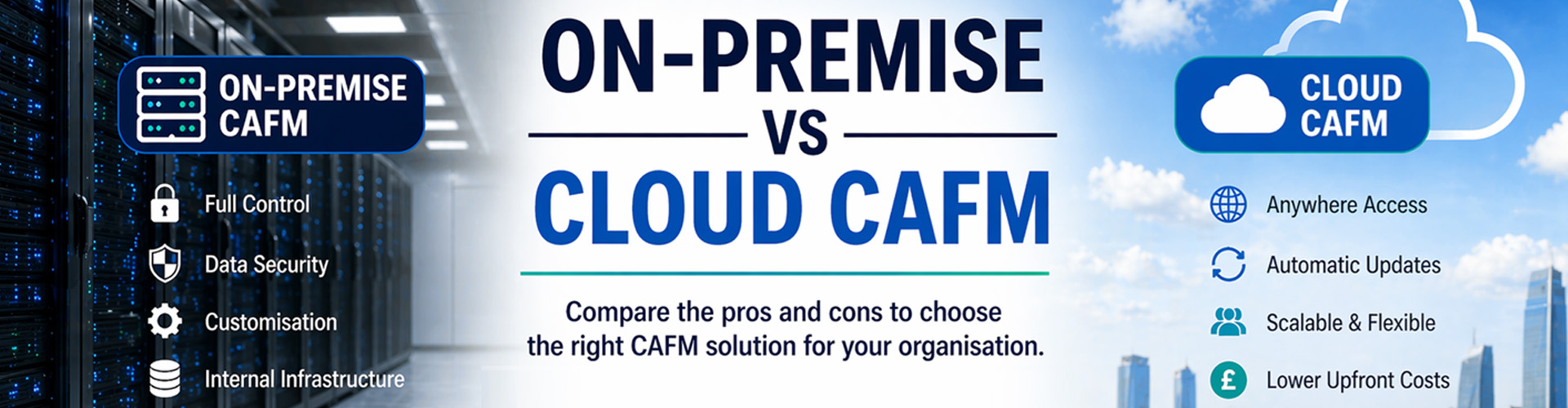 CAFM cloud vs CAFM on-premise Facilities Management Software